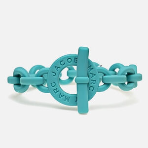 Marc by Marc Jacobs Turquoise Matte Chain Toggle Bracelet